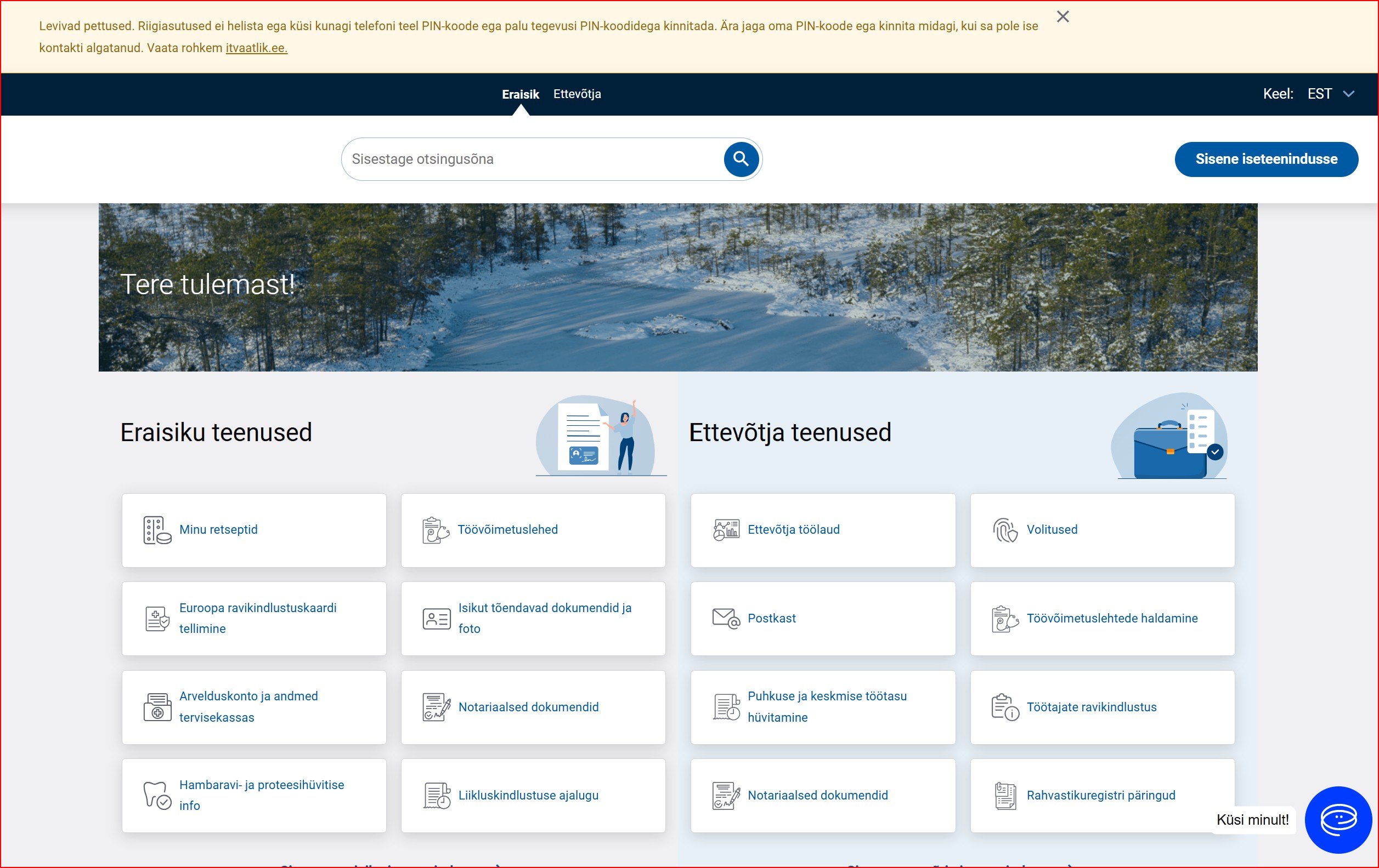 Kelmid on kasutanud eesti.ee andmeid petuskeemides